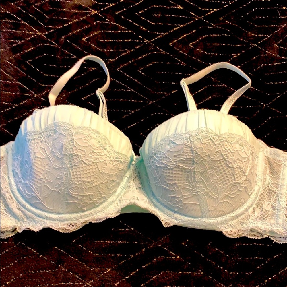 Teal AdoreMe push-up bra with removable straps